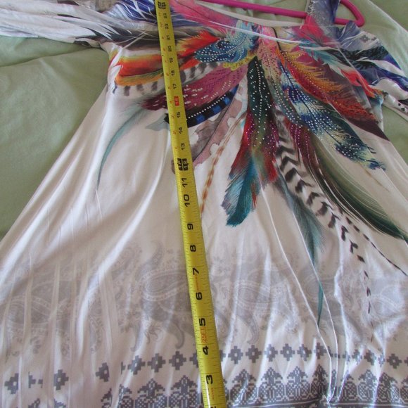 COVER CHARGE COLD SHOULDER, SHARKBITE LADIES EMBELLISHED TOP. MEDIUM. - Picture 5 of 7